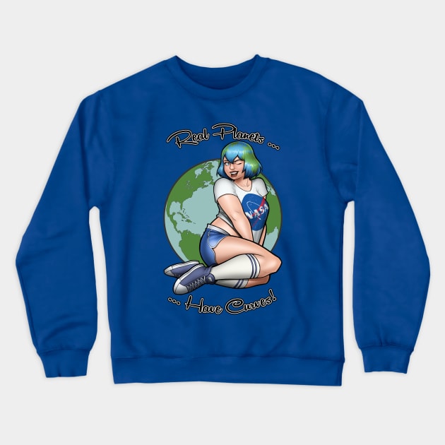 Earth-Chan! Crewneck Sweatshirt by TravisPerkinsArt